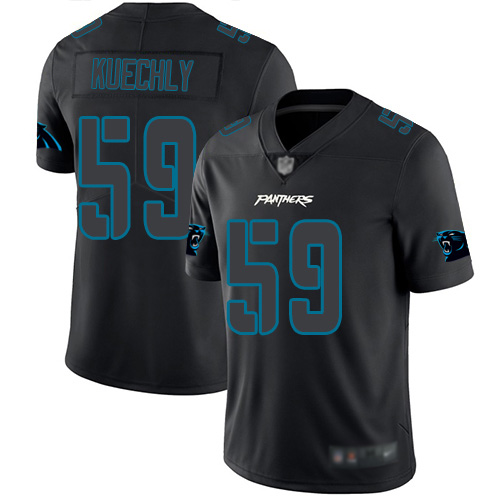 Carolina Panthers Limited Black Men Luke Kuechly Jersey NFL Football #59 Rush Impact->carolina panthers->NFL Jersey